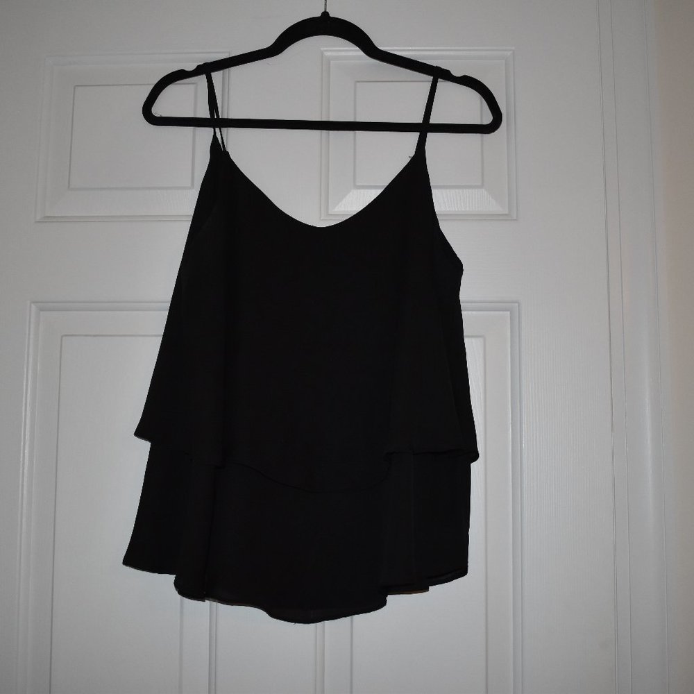 Tiered, Chiffon Tank | Size M